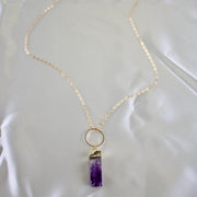Nova // Amethyst Prism Necklace