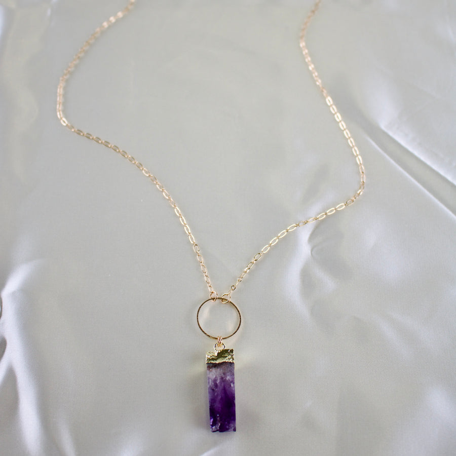 Nova // Amethyst Prism Necklace
