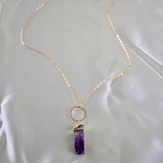 Nova // Amethyst Prism Necklace