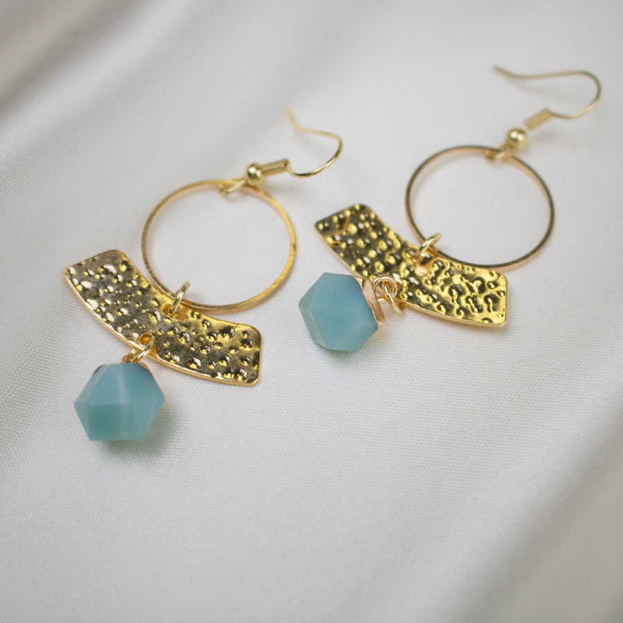 Perry // Amazonite Dangle Earrings