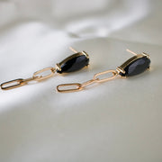 Etta // Large Colourful Glass Stud Earring