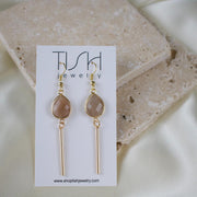 Layne // Sunstone Charm Earrings