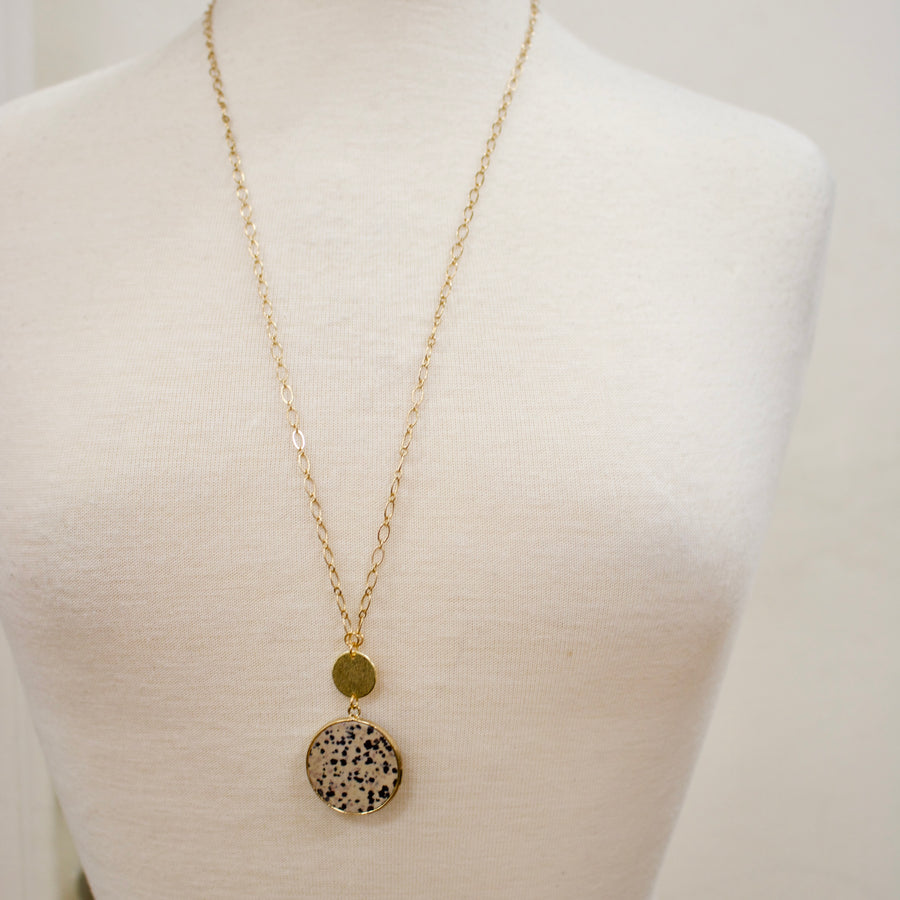 N003 - Dalmatian jasper necklace