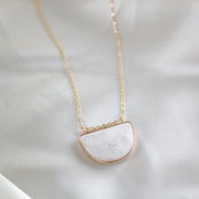 Hattie // White Howlite Necklace