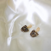 Mocha // Brown Mosaic Earrings