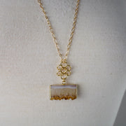 N1 - Citrine Slice Necklace