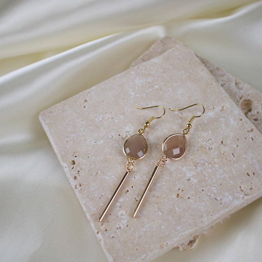 Layne // Sunstone Charm Earrings