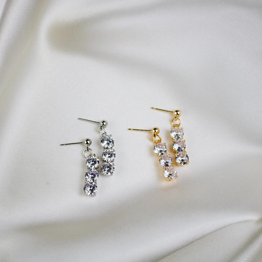 Sierra // Rhinestone Drop Earrings