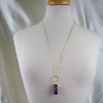 Nova // Amethyst Prism Necklace