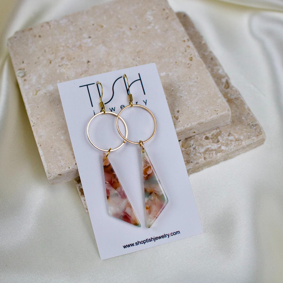 Liv // Tropicana Triangle Earrings