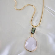Lexi // Quartz & Labradorite Necklace