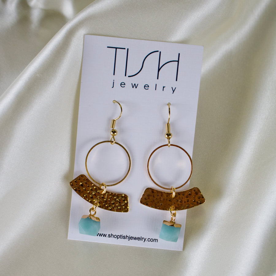 Perry // Amazonite Dangle Earrings