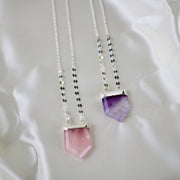 N011 - Shield pendant necklace