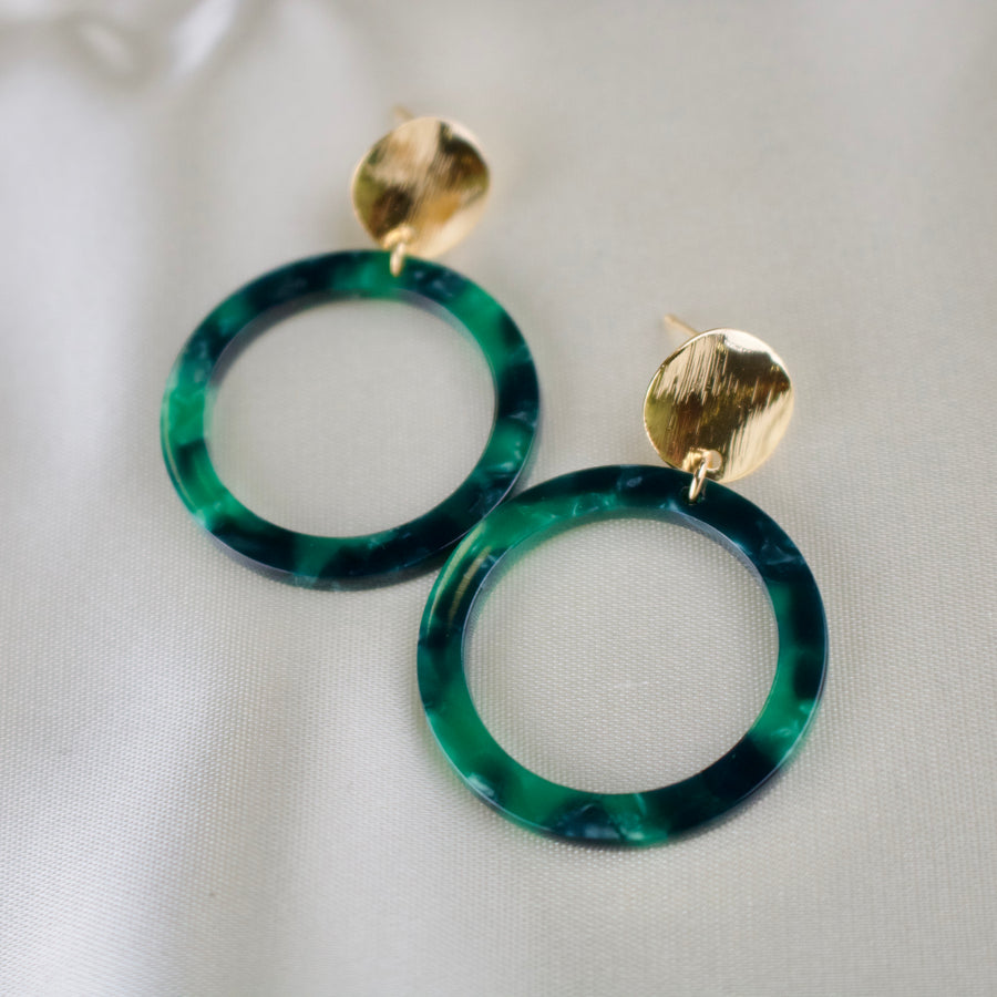 Delilah // Circular Acetate Earrings