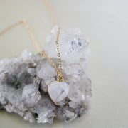 Celeste // Crystal Heart Necklace