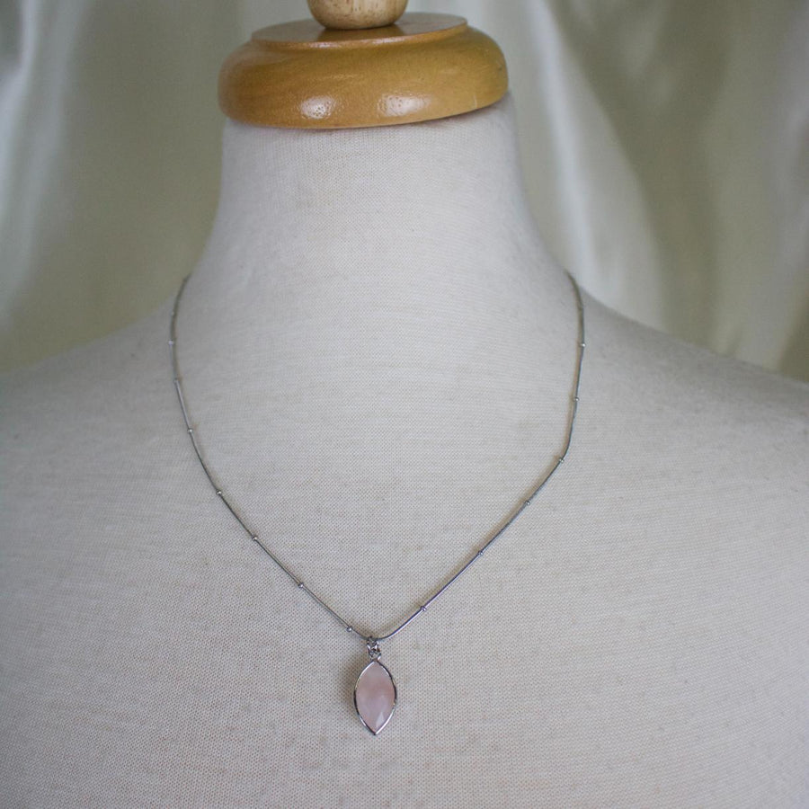 Suzie // Rose Quartz Charm Necklace