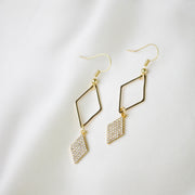Echo // Rhinestone Dangle Earrings