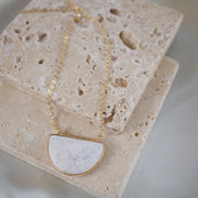 Hattie // White Howlite Necklace