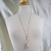 Joelle // White Shell Bar Necklace