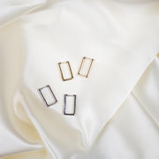 Romi // Rectangle Hoop Earrings