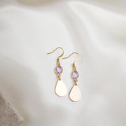 Finn // Glass Charm Teardrop Earrings