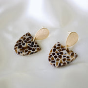 Mocha // Brown Mosaic Earrings