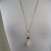 Cherice // Quartz & Labradorite Necklace