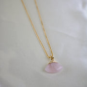 Remi // Adjustable Rose Quartz Necklace