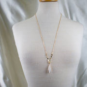 Anna // Quartz Teardrop Necklace