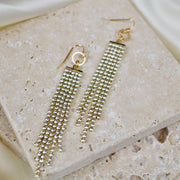 Rocha // Rhinestone Dangle Earrings