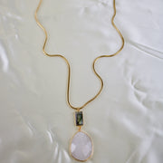 Lexi // Quartz & Labradorite Necklace