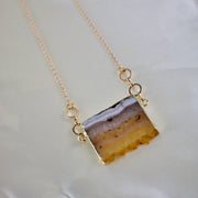 Talia // Citrine Slice Necklace