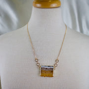 Talia // Citrine Slice Necklace