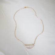 Luna // Quartz Short Gold Necklace