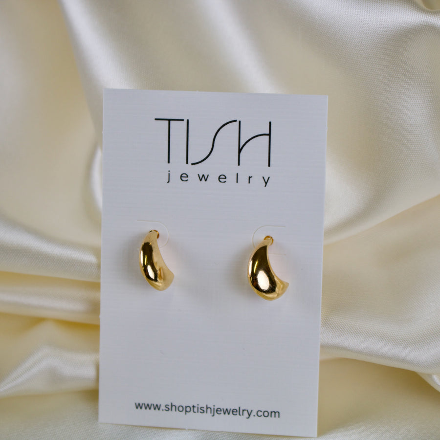 Cove // Crescent Stud Earrings
