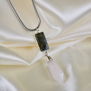 Briar // Labradorite & Rose Quartz Necklace