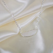 Luna // Quartz Short Silver Necklace