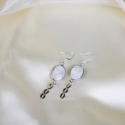 Willow // White Howlite Dangle Earrings