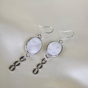 Willow // White Howlite Dangle Earrings