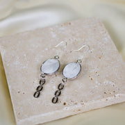 Willow // White Howlite Dangle Earrings