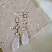Eden // Teardrop Quartz Statement Earrings