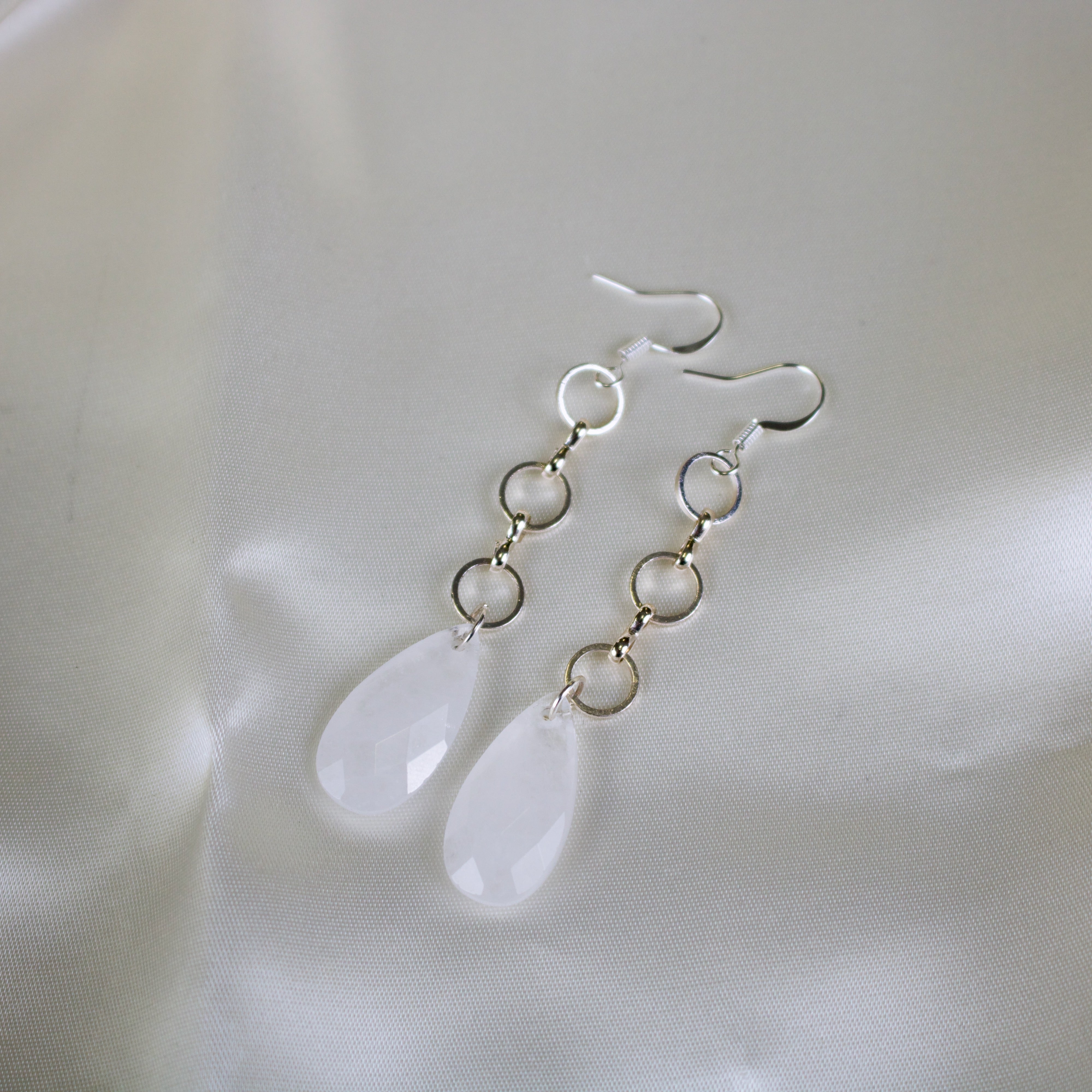 Eden // Teardrop Quartz Statement Earrings