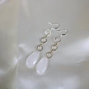 Eden // Teardrop Quartz Statement Earrings