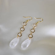 Eden // Teardrop Quartz Statement Earrings