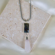 Briar // Labradorite & Rose Quartz Necklace