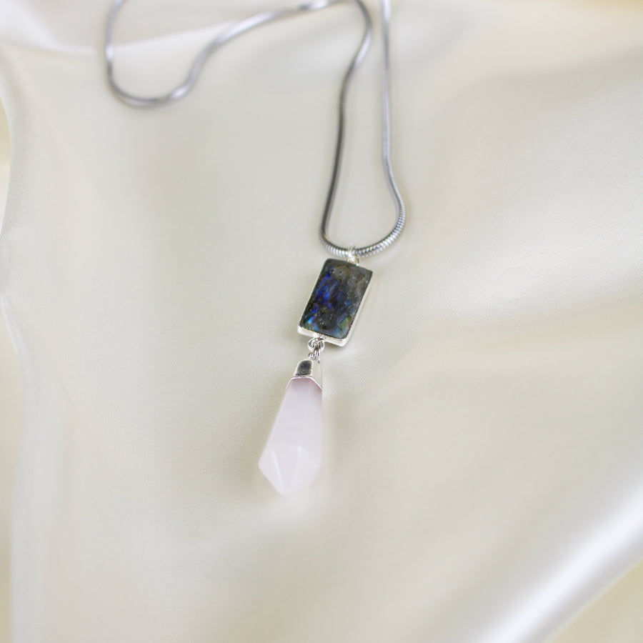 Briar // Labradorite & Rose Quartz Necklace