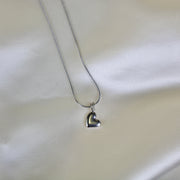 Malia // Puffed Heart Necklace
