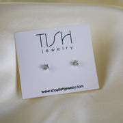 Etoile // CZ Heart Studs