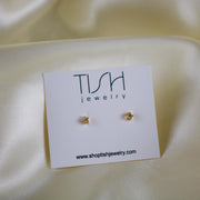 Etoile // CZ Heart Studs
