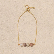 Quinn // Moonstone Bead Adjustable Bracelet